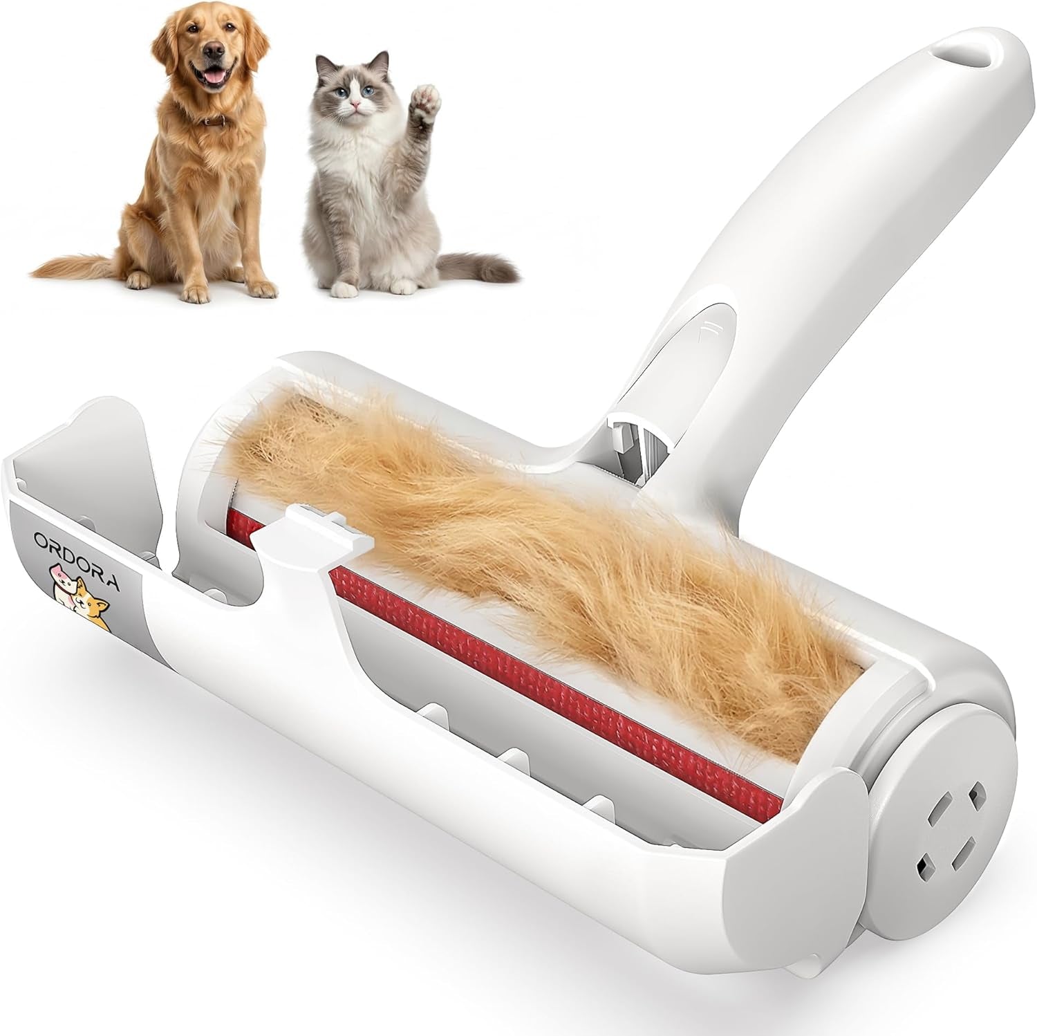 Pet Hair Removal Tool: Reusable Lint Roller for Pet Hair - Portable Pet Hair Remover - Dog and Cat Hair Remover for Couch, Bedding, Car, Rugs & Furniture, Eco-Friendly, for Multi-Pet Homes